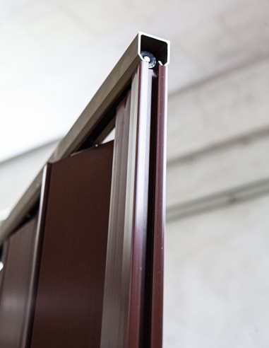Porta a soffietto con guida in alluminio Mod. Vittorio