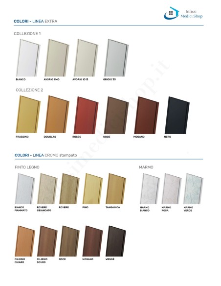 Colori disponibili Colori disponibili