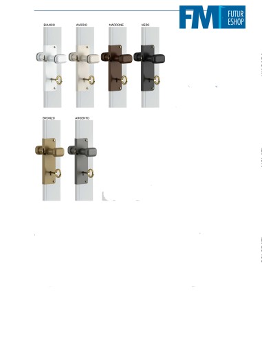 Porta a soffietto con guida in alluminio Mod. Vittorio