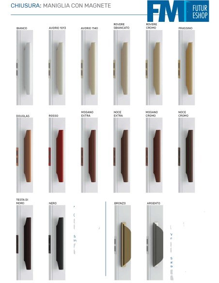 Porta a soffietto con guida in alluminio Mod. Vittorio Porta a soffietto con guida in alluminio Mod. Vittorio