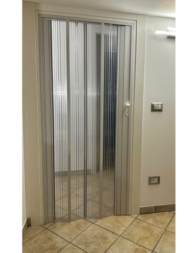 Porta a soffietto trasparente