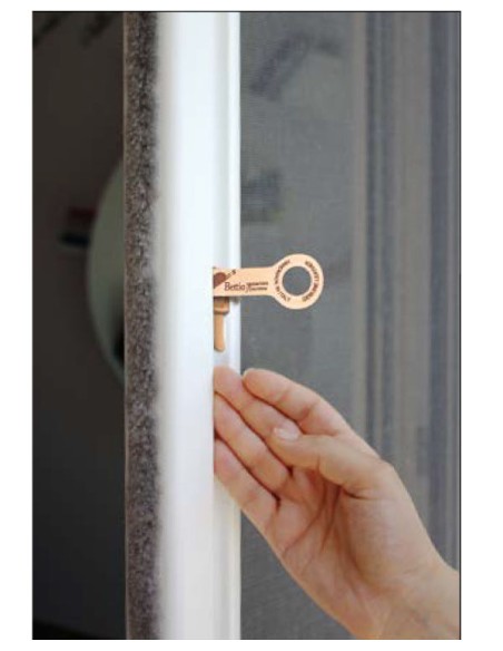 Coppia Manigliette Bettio in cuoio naturale