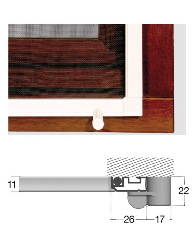 Zanzariera Fissa PRATIKA 01 su Misura | Vari Montaggi