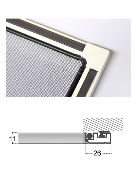 Zanzariera Fissa PRATIKA 01 su Misura | Vari Montaggi