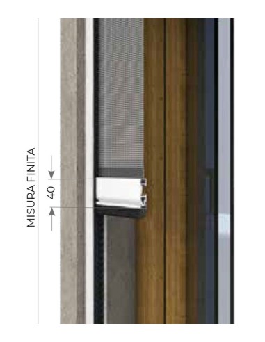 Zanzariera a molla verticale Klip 40