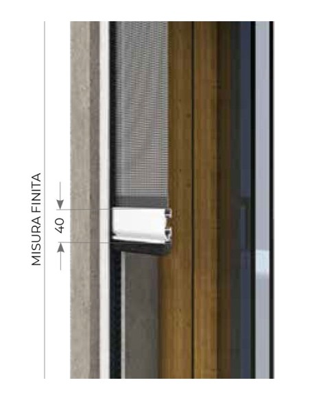 Zanzariera a molla verticale Klip 40