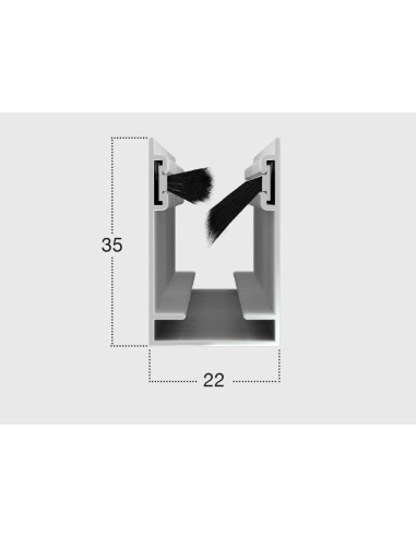 Zanzariera Laterale KLIP LATERALE a Molla su Misura per Porte-Finestre