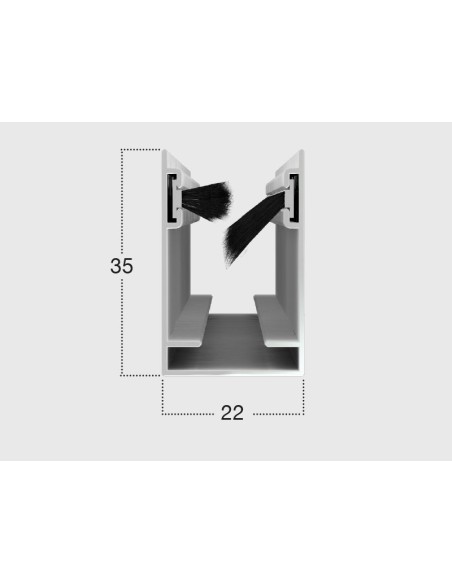 Zanzariera Laterale KLIP LATERALE a Molla su Misura per Porte-Finestre