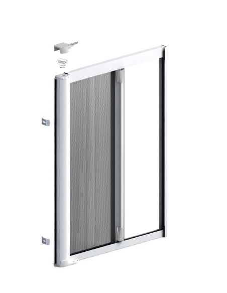 Zanzariera Laterale KLIP LATERALE a Molla su Misura per Porte-Finestre