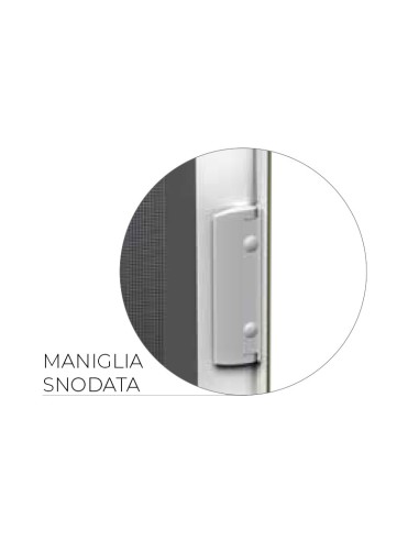 Zanzariera Laterale KLIP LATERALE a Molla su Misura per Porte-Finestre