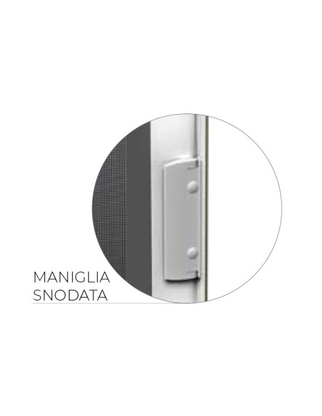 Zanzariera Laterale KLIP LATERALE a Molla su Misura per Porte-Finestre