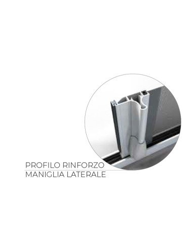 Zanzariera Laterale KLIP LATERALE a Molla su Misura per Porte-Finestre