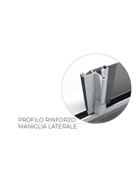 Zanzariera Laterale KLIP LATERALE a Molla su Misura per Porte-Finestre