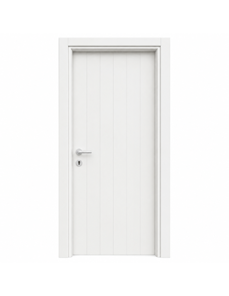 Porta Battente Dogata in PVC con Telaio Telescopico