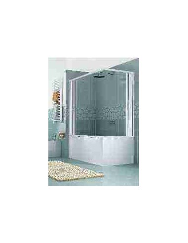 Box Vasca a 2 Lati Apertura Angolare a 2 ante