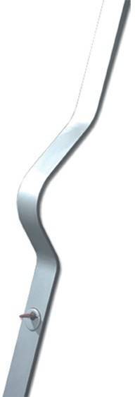 Maniglione Mod. ARCO 2040 mm. (Finiture disponibili: Alluminio Satinato)